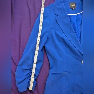 Women's Blue 3/4 Sleeve Blazer